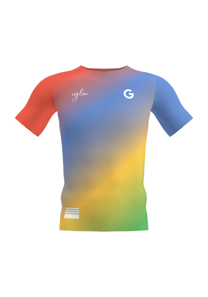 Camiseta running hombre de manga corta,Uglow Speed Aero Azul