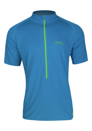 3/4 ZIP TEE | SKYBLUE